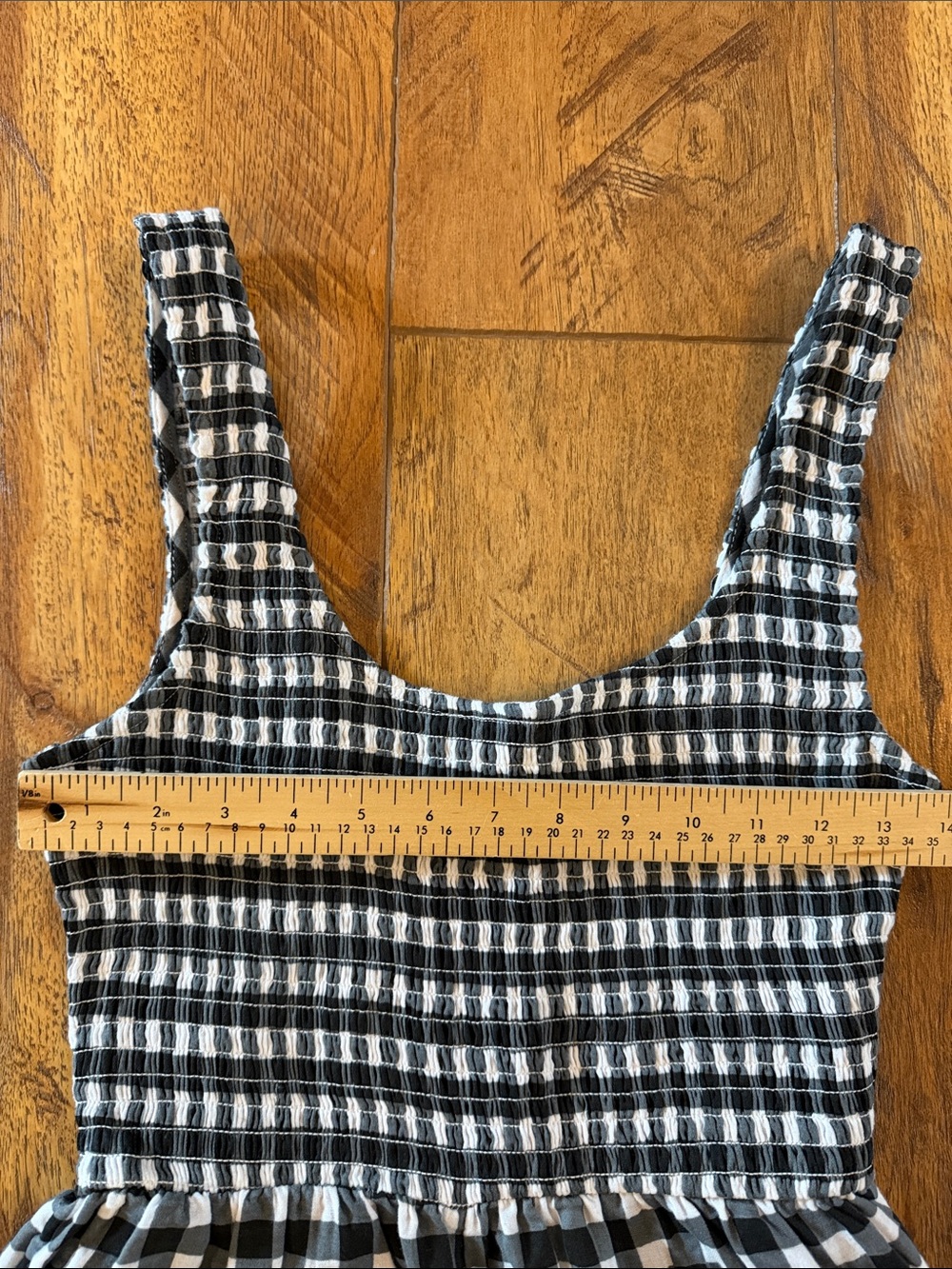 NWT ASOS Jumpsuit Wide Leg Gingham - Picture 7 of 14